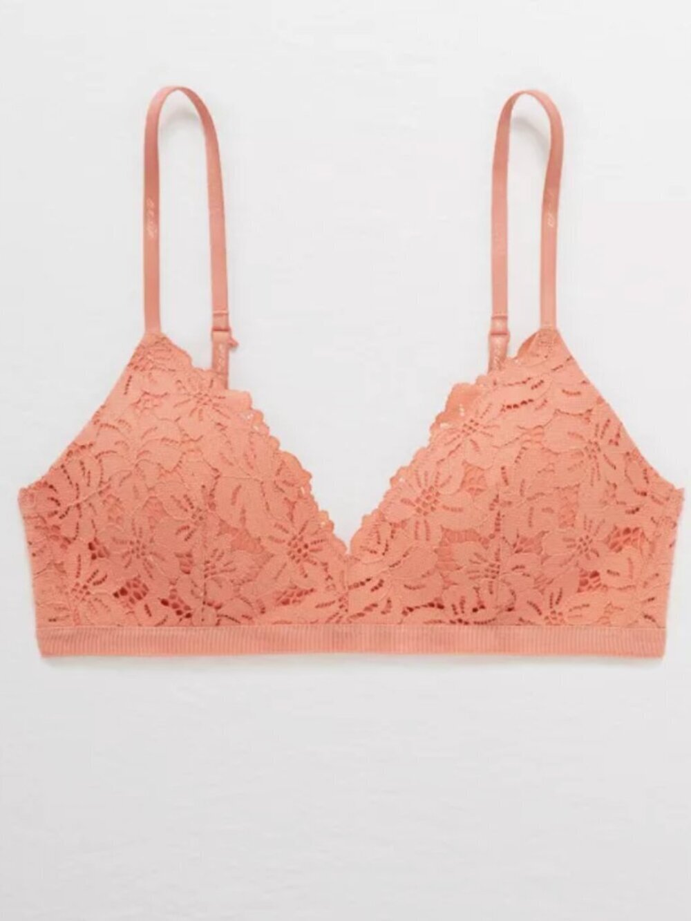 Aerie Real Happy Wireless Lightly Lined Lace Bra